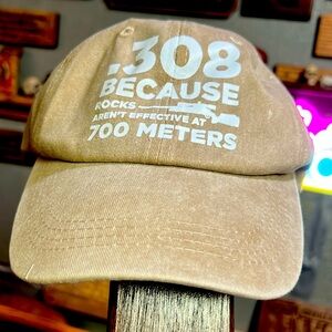 #230 - New khaki hat. “308 because rocks aren’t affective at 700 meters”